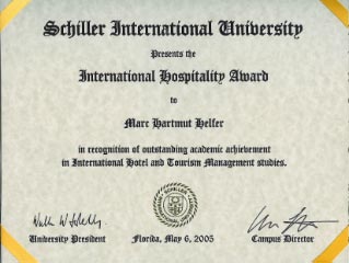 International Hospitality Award Marc Helfer