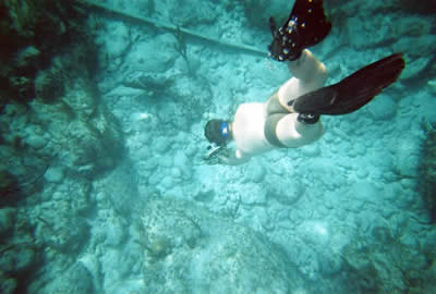 Freediving to 30 feet